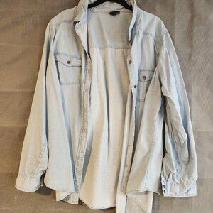 Like New Torrid Blue Shirt Size 2